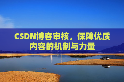 CSDN博客审核，保障优质内容的机制与力量